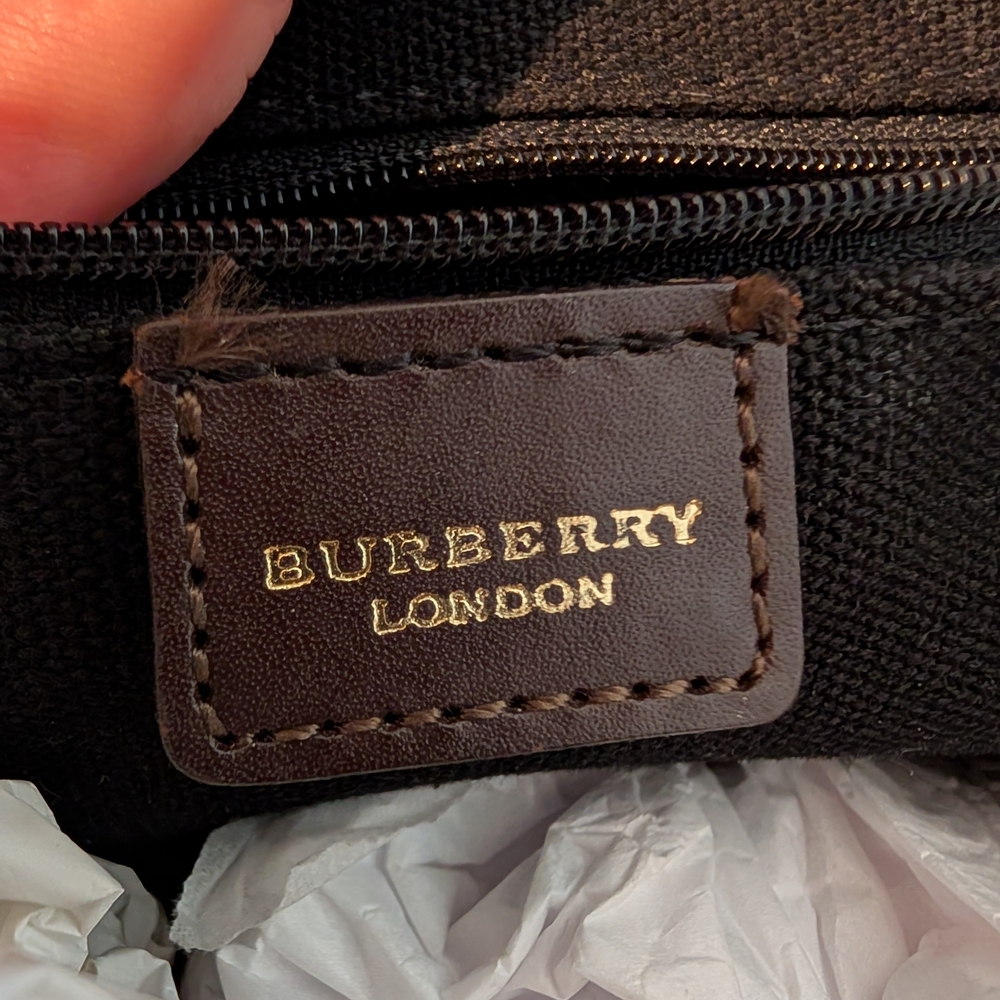 Burberry Haymarket Satchel - Picture 5 of 12